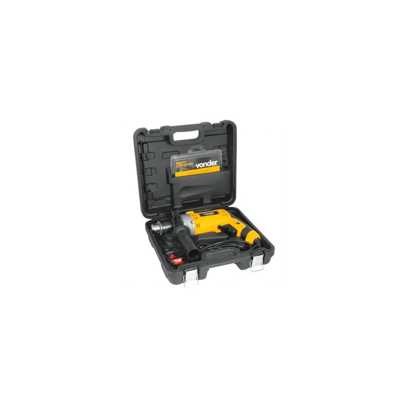 Foto Furadeira Reversível com Impacto 1/2 220V 710W FIV 709 Kit Broca com 9 Peças 6001709220 VONDER