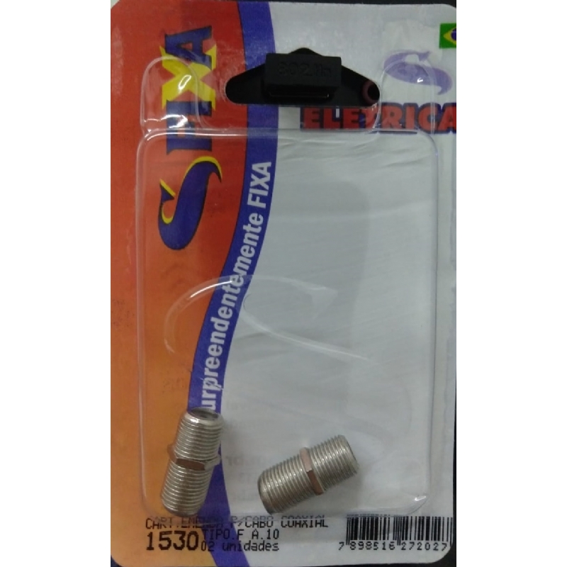 Foto Cartela Emenda para Cabo Coaxial TIPO F - SFIXA 1530-02