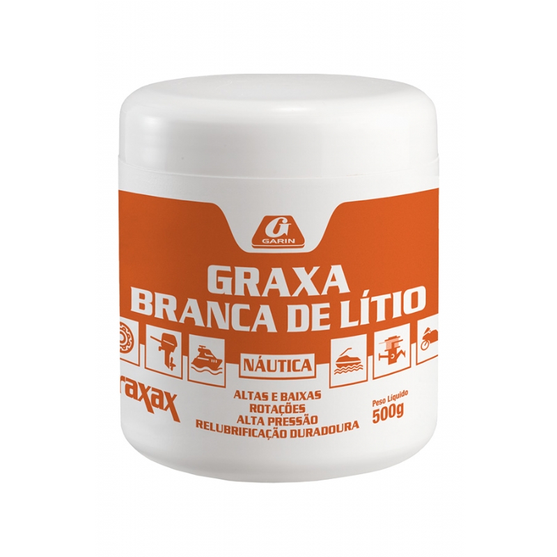 Foto GRAXA BRANCA DE LÍTIO 500G GARIN GBP-500