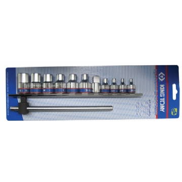 Foto Jogo de Soquete Tipo Torx 12 Peças 3/8-1/2 7112PR KING TONY