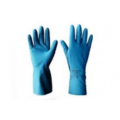 Foto LUVA HOUSEHOLD LATEX AZUL TAM.8 SUPER SAFETY MG