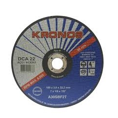 Foto DISCO DE CORTE 7X1/8X7/8 (180X3,0X22,2) KRONOS DCA-22 MG